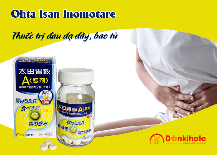 VIÊN UỐNG CHỐNG TRÀO NGƯỢC DẠ DÀY OHTA'S ISAN A NHẬT BẢN (HỘP 300 VIÊN)