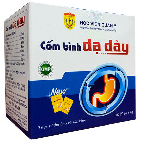 02 boxes* Cốm bình dạ dày Học Viện Quân Y, Hỗ trợ làm giảm triệu chứng đau dạ dày, ợ chua