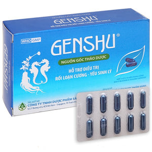 01Box*30 tablets - Genshu - Thảo dược hổ trợ Rối loạn Cương- yếu Sinh Lý