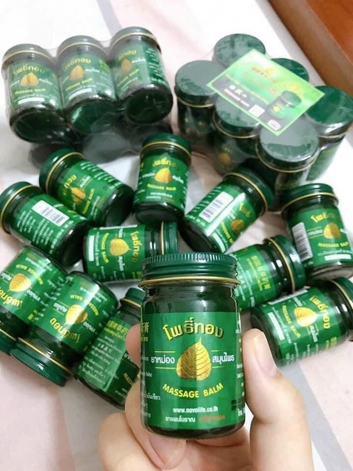 02 Boxes -    Dầu cù là bồ đề Massage Balm Thái Lan 50g,  Dầu thái massage balm, massage balm thailand