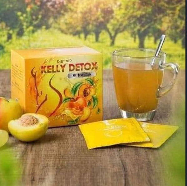 1x Tra Dao Giam Can Kelly Detox Herbal Tea - Natural Weight Loss