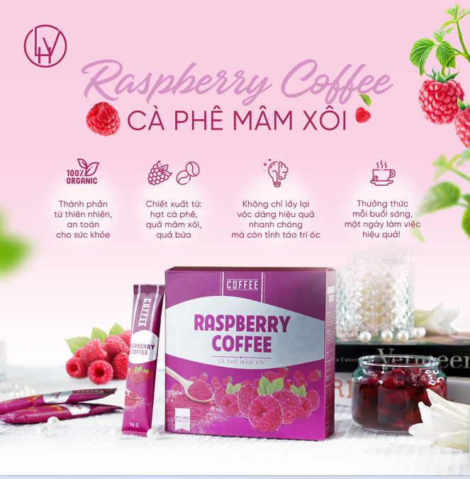 1x Giam can Mam xoi Raspberry Coffee – Weight loss 100% herbal