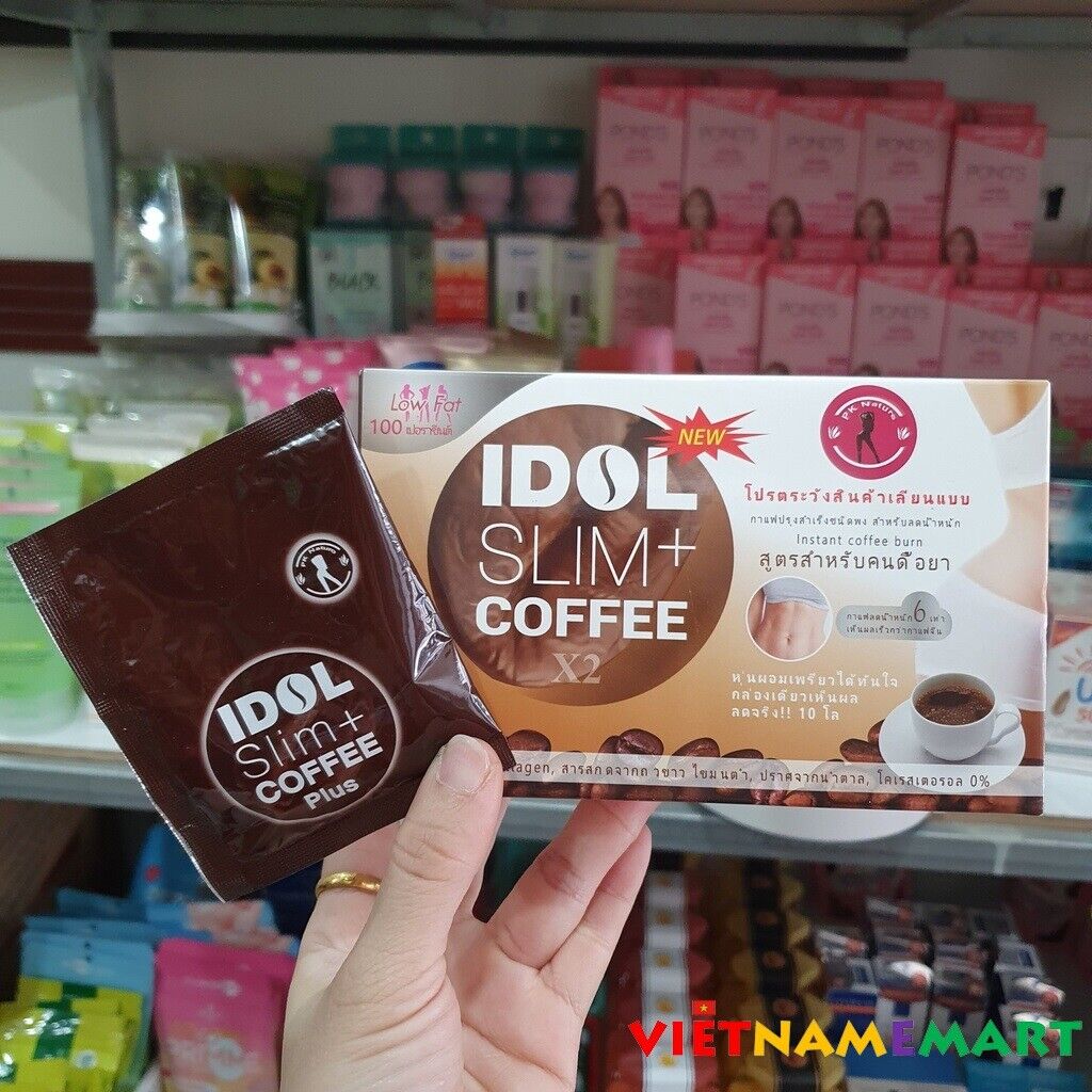 02 combo  Idol Slim X2 Instant Coffee Weight Control Burn Fat Diet Loss Premium