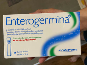 Enterogermina Bacillus Clausii Probiotic 2 Billion CFU/5mL suspension (20 VIALS)