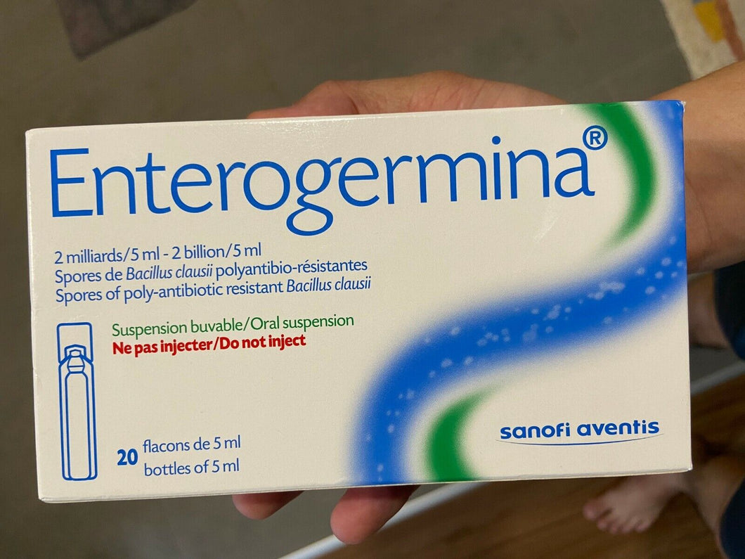 Enterogermina Bacillus Clausii Probiotic 2 Billion CFU/5mL suspension (20 VIALS)