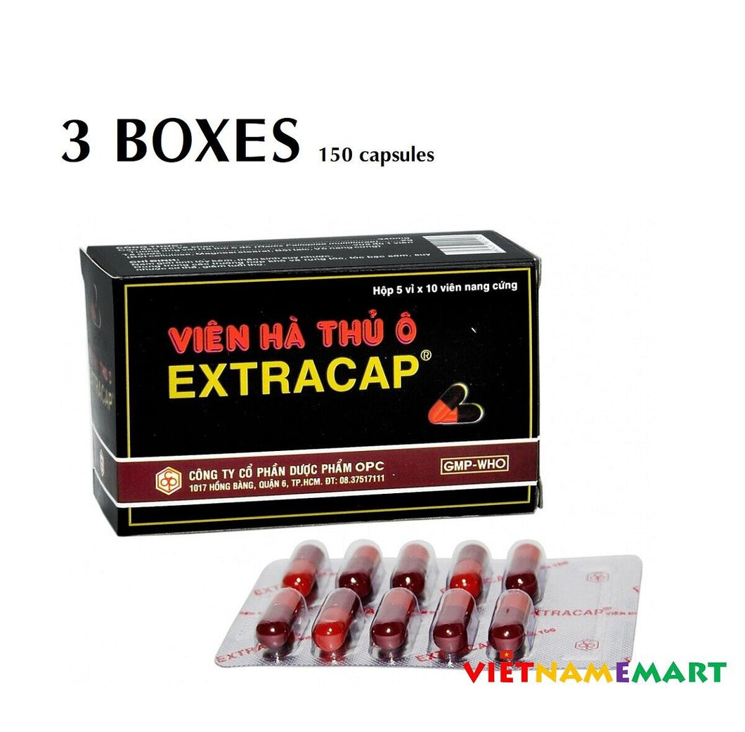 3 Boxes Ha Thu O Extracap Herbal Hair Loss Health Anti-Aging Immune Booster