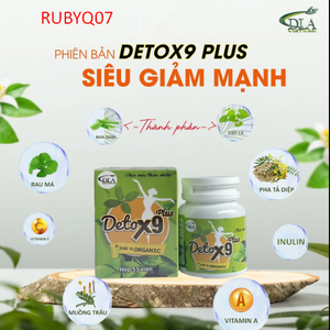 02 Boxes - Giam can Detox 9 Plus – 100% Herbal weight loss