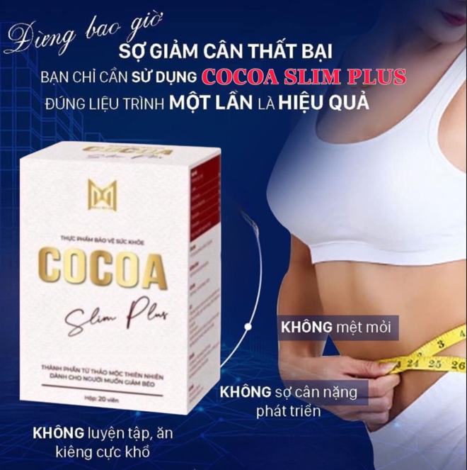 2 Boxes x Giam can Cocoa Slim Plus offer 2x 1 day diet - Weight loss 100% herbal