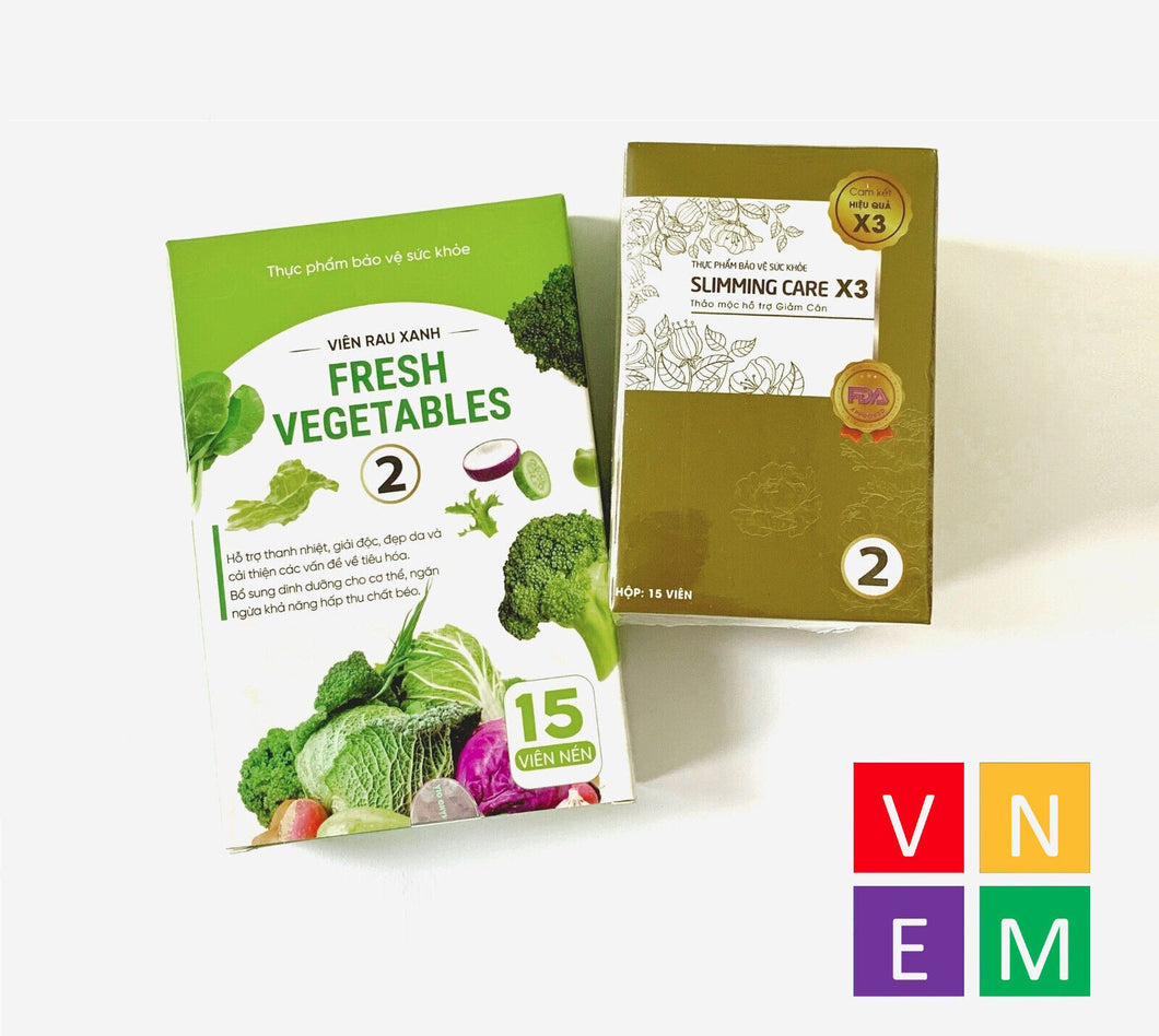 Slimming Care X3 Natural Herbal Fat Weight Loss get Detox Fresh Vegetables Free