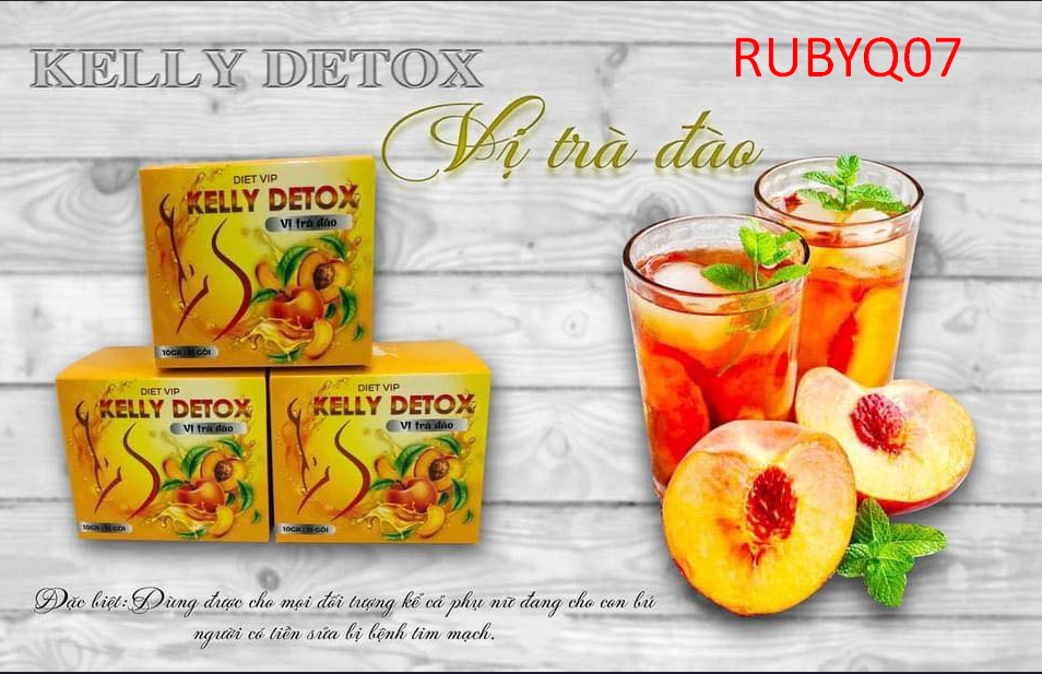 3 Boxes x Tra Dao Giam Can Kelly Detox Herbal Tea - Natural Weight Loss