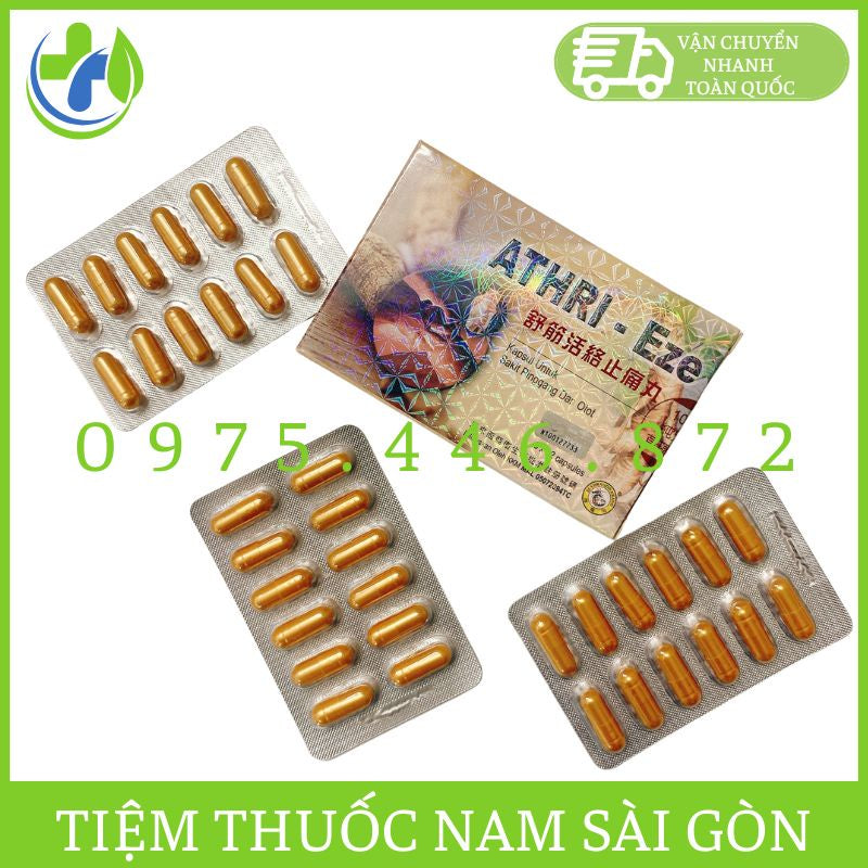 02 Boxes - Thư Gân Hoạt Lạc Phong Thấp Hoàn Athri Eze Malaysia Hộp 30 viên (luôn có date mới)