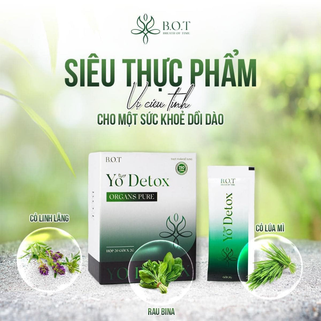 Sản Phẩm Bảo Vệ Sức Khỏe Yo Detox Chính Hãng B.O.T MERRY STORE Giúp Đào Thải Thanh Lọc Cơ Thể Tăng Đề Kháng 1 Hộp