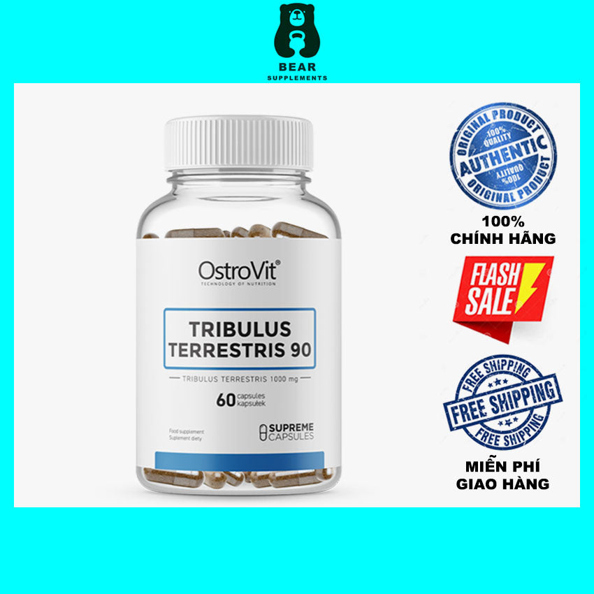Thực Phẩm Bổ Sung OSTROVIT TRIBULUS TERRESTRIS 90 60 viên - Hỗ Trợ Tăng Test Tự Nhiên, Giảm Stress, Ngủ Ngon