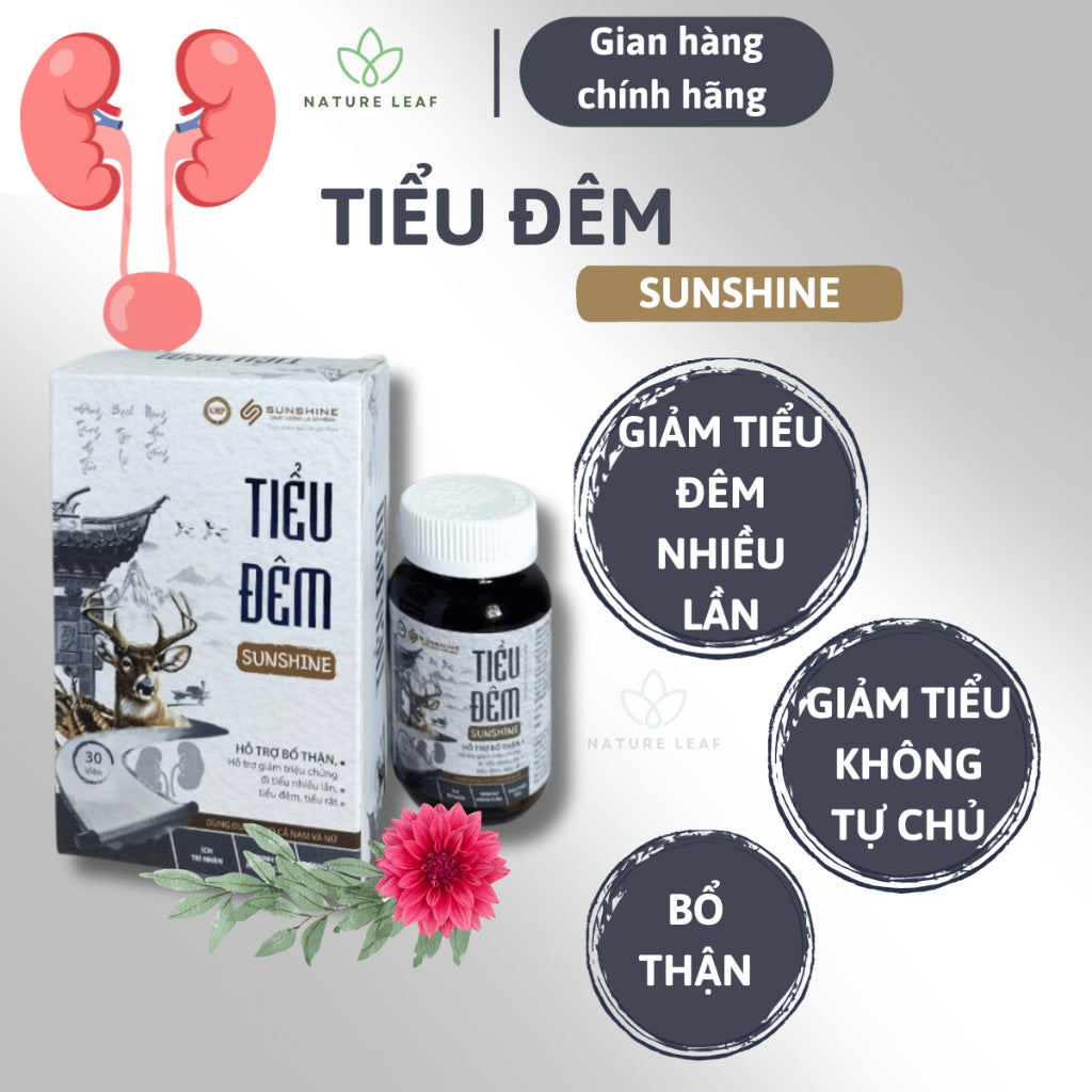 Viên tiểu đêm Sunshine hỗ trợ bổ thận, giảm triệu chứng tiểu đêm và tiểu nhiều lần - Nature Leaf