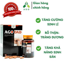 Load image into Gallery viewer, Ago Dad - Hỗ trợ bổ thận, tăng chất lượng tinh trùng, tăng cường sinh lý nam (50 viên) ..
