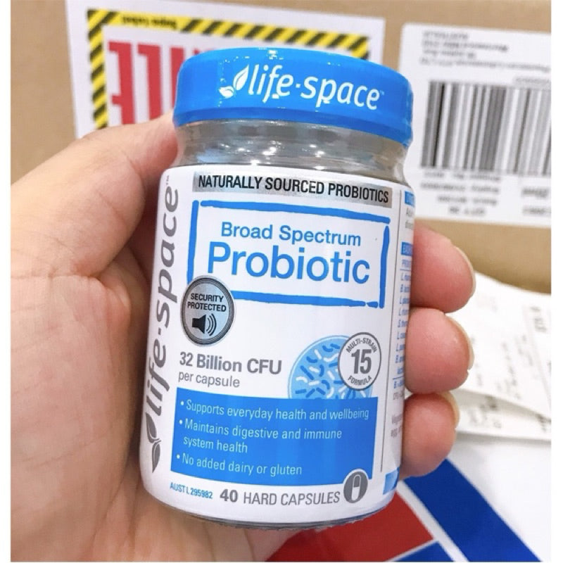 Viên Uống Men Vi Sinh Úc - Hỗ Trợ Tiêu Hoá Cho Người Lớn Life Space Broad Spectrum Probiotic 40 viên