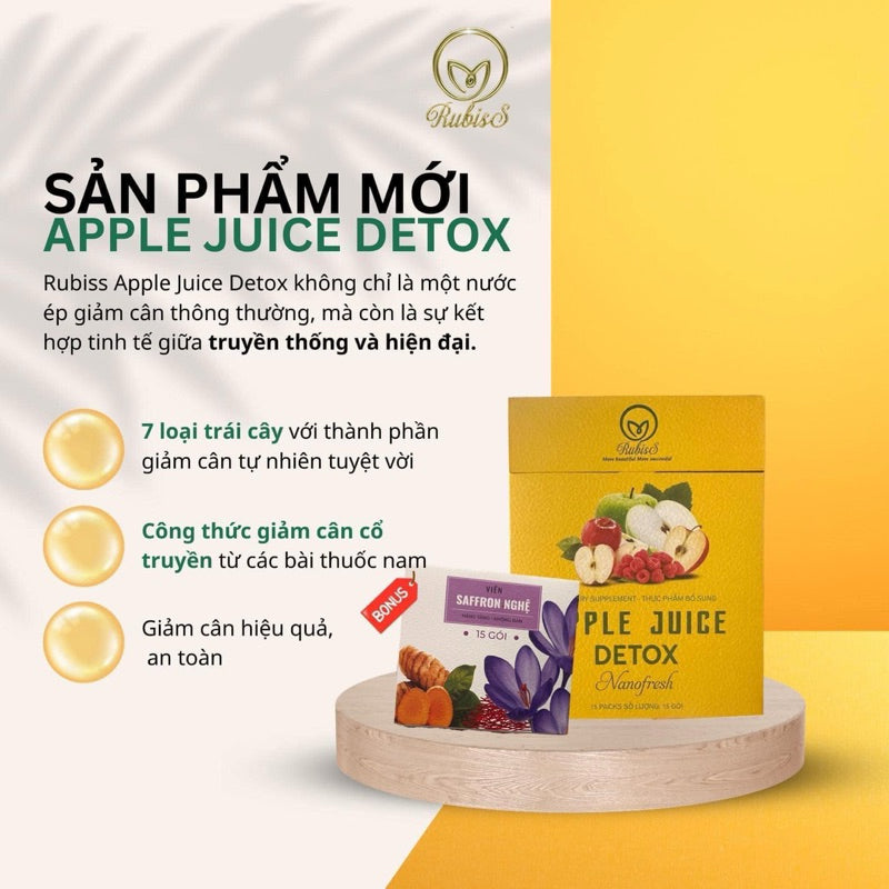 1x giam can Rubiss detox- Fruits Detox- Passionfruit Pineapple- weight loss