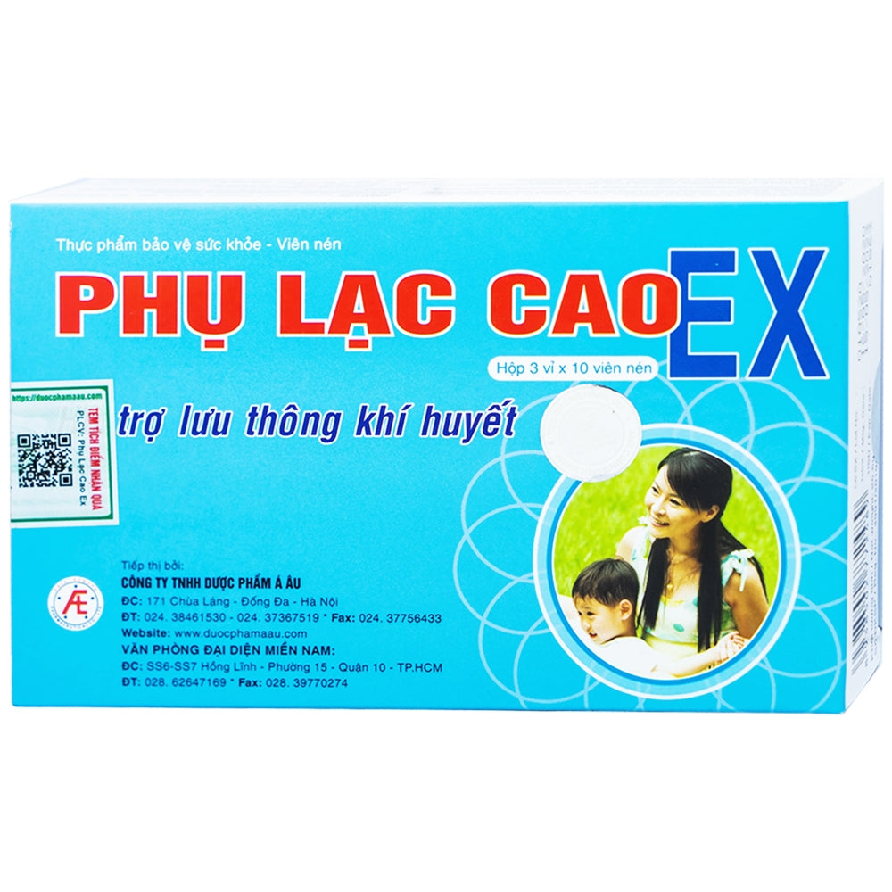 Viên uống Phụ Lạc Cao EX Hồng Bàng hỗ trợ lưu thông khí huyết (30 viên)