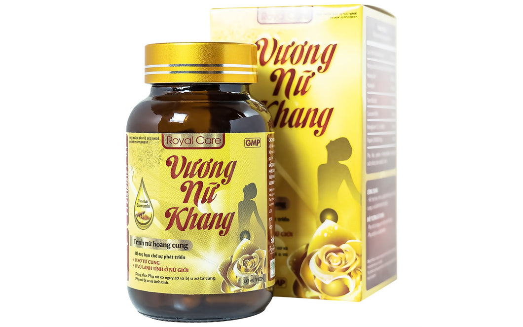 Viên uống Vương Nữ Khang Royal Care hỗ trợ hạn chế sự phát triển của u xơ tử cung, u vú lành tính ở nữ giới (60 viên)