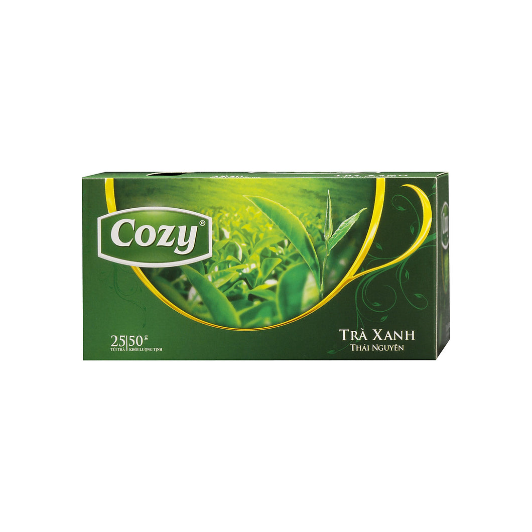 02 Packs - Trà Xanh Thái Nguyên Cozy 25 túi x 2g/gói
