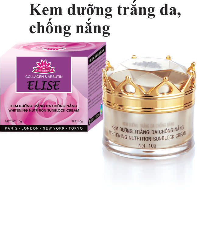 02 Boxs - ELISE DƯỠNG TRẮNG DA, CHỐNG NẮNG 10G