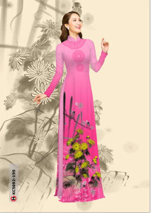 01 Set - Ao Dai - Traditional Vietnamese Long Dress Collections with Pants - Silk 3D - All Size