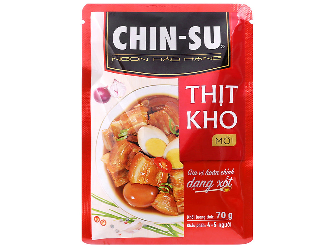 CHINSU - GVHC SỐT THỊT KHO 70G *10 Packs