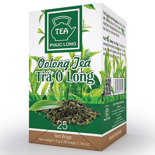 02 Boxs - - Tea Phuc Long -Tea VietNam -  Trà Ô Long Túi Lọc