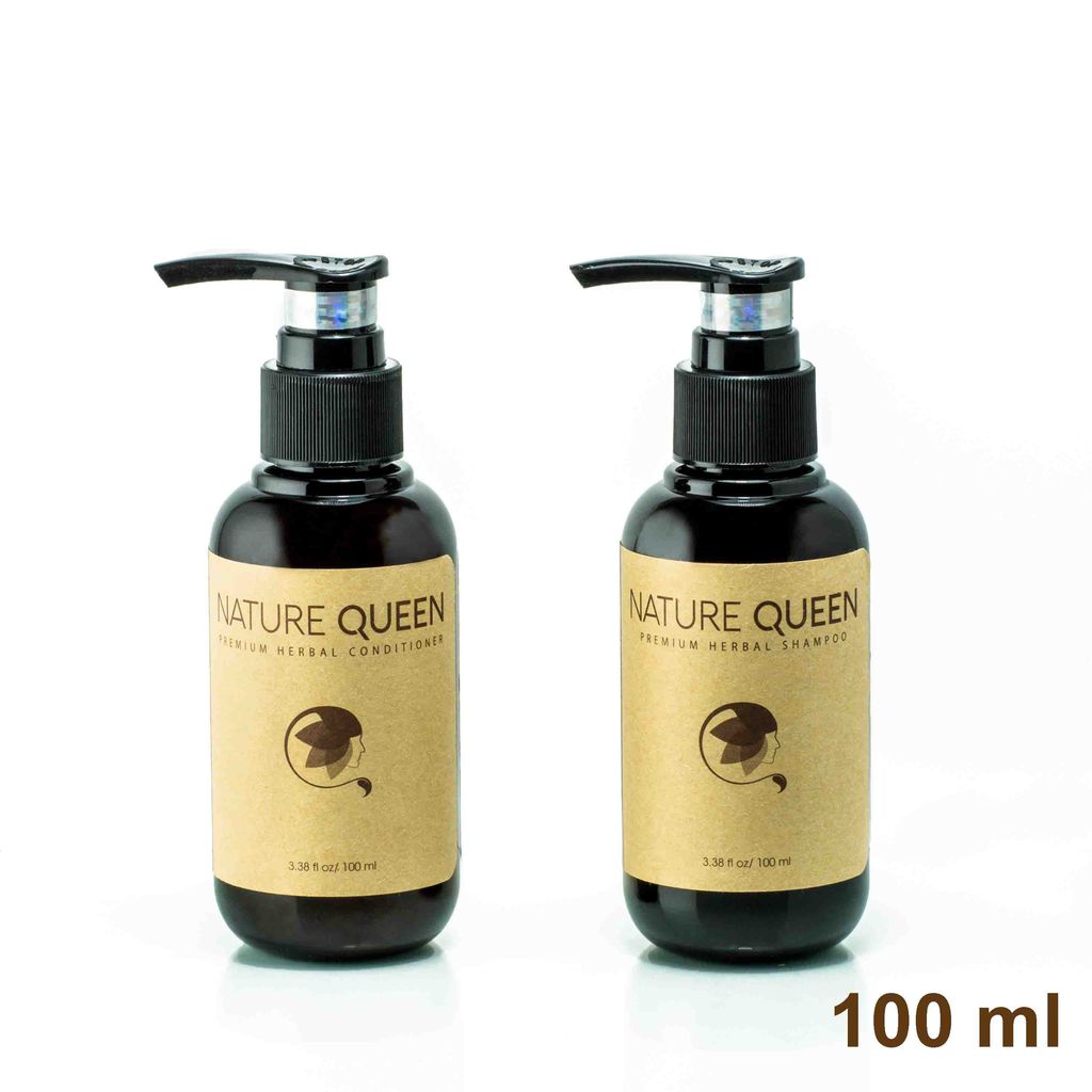 Nature Queen herbal shampoo and conditioner set (repair + volumize) (3.4oz)