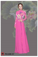 Load image into Gallery viewer, 1 Set - Ao Dai - Traditional Vietnamese Long Dress Collections with Pants - Silk 3D - All Size - Hoa Cuc
