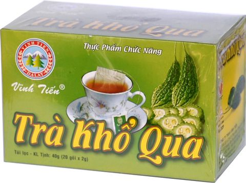 02 Boxs -TRÀ KHỔ QUA (HỘP 20 TÚI LỌC)