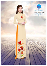 Load image into Gallery viewer, 1 Set - Ao Dai - Traditional Vietnamese Long Dress Collections with Pants - Silk 3D - All Size - Hoa Cuc
