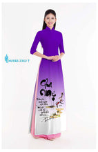Load image into Gallery viewer, 1 Set - Ao Dai - Traditional Vietnamese Long Dress Collections with Pants - Silk 3D - All Size - Hoa Cuc
