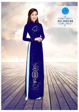 Load image into Gallery viewer, 1 Set - Ao Dai - Traditional Vietnamese Long Dress Collections with Pants - Silk 3D - All Size - Hoa Cuc
