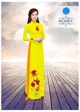 Load image into Gallery viewer, 1 Set - Ao Dai - Traditional Vietnamese Long Dress Collections with Pants - Silk 3D - All Size - Hoa Cuc
