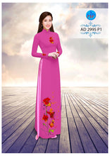 Load image into Gallery viewer, 1 Set - Ao Dai - Traditional Vietnamese Long Dress Collections with Pants - Silk 3D - All Size - Hoa Cuc

