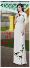 Load image into Gallery viewer, 1 Set - Ao Dai - Traditional Vietnamese Long Dress Collections with Pants - Silk 3D - All Size - Hoa Cuc
