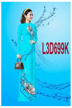 Load image into Gallery viewer, ai - Traditional Vietnamese Long Dress Collections with Pants - Silk 3D - All Size - Hoa Cuc
