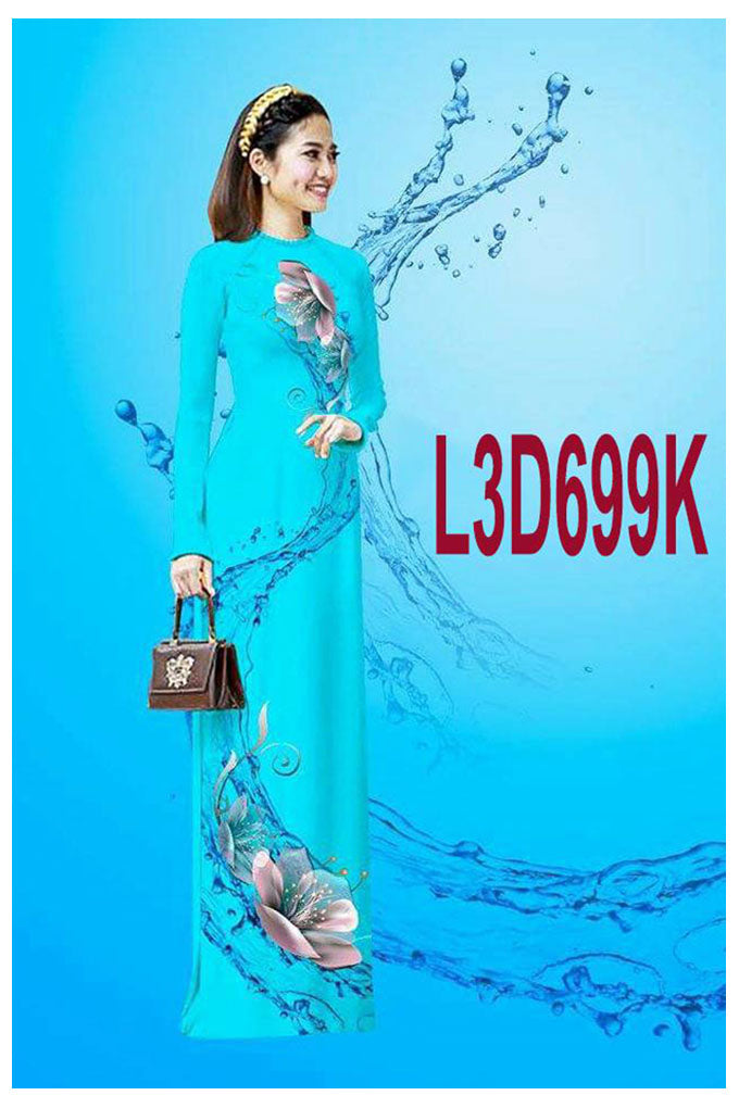 ai - Traditional Vietnamese Long Dress Collections with Pants - Silk 3D - All Size - Hoa Cuc