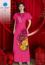 Load image into Gallery viewer, 01 Set - Ao Dai - Traditional Vietnamese Long Dress Collections with Pants - Silk 3D - All Size
