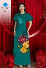 Load image into Gallery viewer, 01 Set - Ao Dai - Traditional Vietnamese Long Dress Collections with Pants - Silk 3D - All Size
