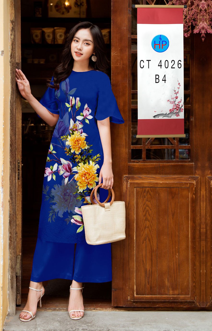 01 Set - Ao Dai - Traditional Vietnamese Long Dress Collections with Pants - Silk 3D - All Size