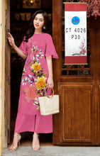 Load image into Gallery viewer, 01 Set - Ao Dai - Traditional Vietnamese Long Dress Collections with Pants - Silk 3D - All Size
