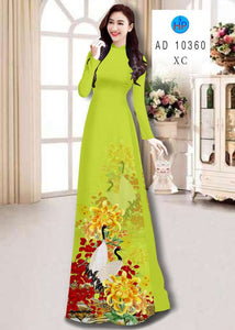 01 Set - Ao Dai - Traditional Vietnamese Long Dress Collections with Pants - Silk 3D - All Size