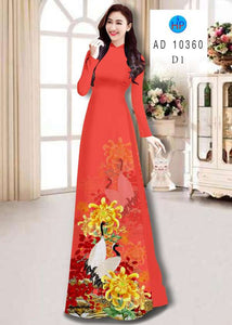 01 Set - Ao Dai - Traditional Vietnamese Long Dress Collections with Pants - Silk 3D - All Size