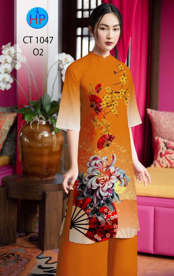 01 Set - Ao Dai - Traditional Vietnamese Long Dress Collections with Pants - Silk 3D - All Size