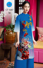 Load image into Gallery viewer, 01 Set - Ao Dai - Traditional Vietnamese Long Dress Collections with Pants - Silk 3D - All Size
