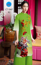 Load image into Gallery viewer, 01 Set - Ao Dai - Traditional Vietnamese Long Dress Collections with Pants - Silk 3D - All Size
