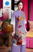 Load image into Gallery viewer, 01 Set - Ao Dai - Traditional Vietnamese Long Dress Collections with Pants - Silk 3D - All Size
