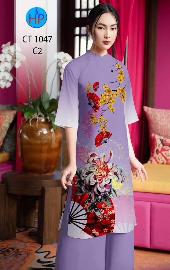 01 Set - Ao Dai - Traditional Vietnamese Long Dress Collections with Pants - Silk 3D - All Size